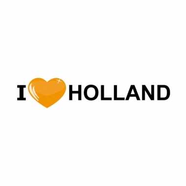 10x i love holland oranje sticker 19 6 x 4 2 cm