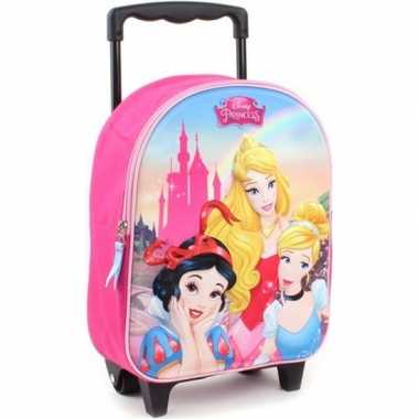 Disney prinses handbagage reiskoffer trolley 31 cm voor meisjes