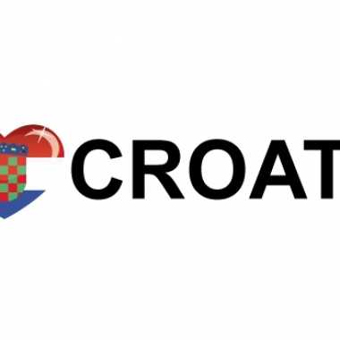 I love croatia sticker