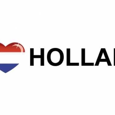 I love holland stickers 19.6 x 4.2 cm