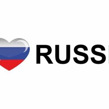 I love russia sticker