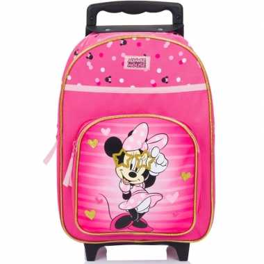 Minnie mouse handbagage reiskoffer trolley 38 cm voor kinderen