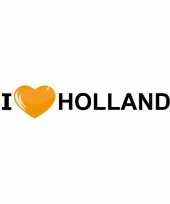 10x i love holland oranje sticker 19 6 x 4 2 cm