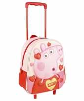 Peppa pig big trolley reiskoffer rugtas voor kinderen