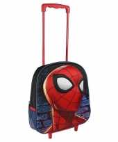 Rode spiderman trolley voor kinderen