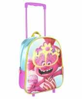Trolls poppy trolley reiskoffer rugtas voor kinderen